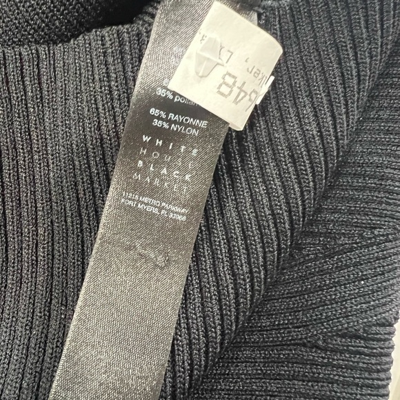 White House Black Market Black Knit Sweater - Picture 4 of 5